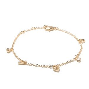 NWT Coach Gold Charm Bracelet